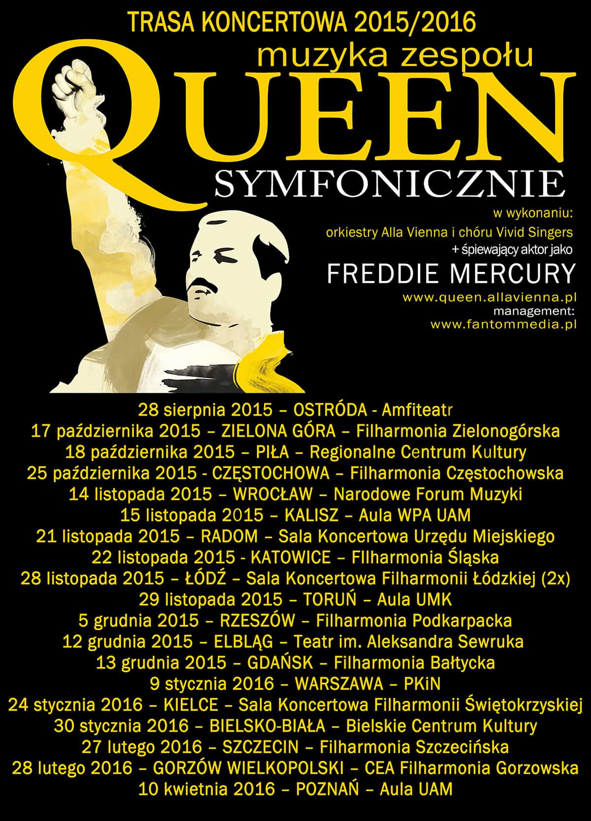 20 nowych koncertów na trasie Queen Symfonicznie 20152016!